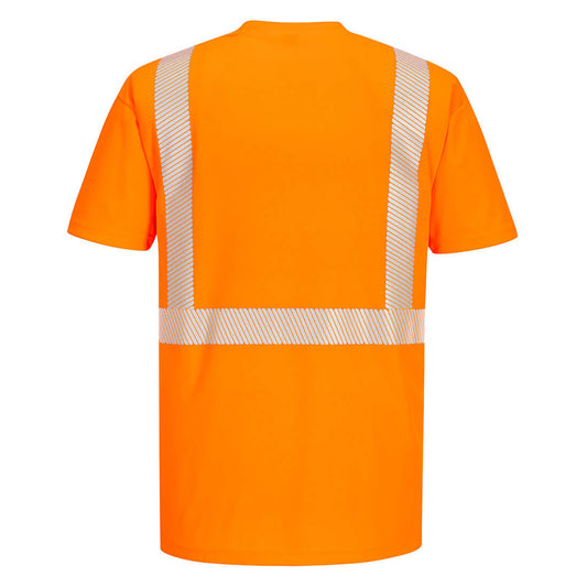 Portwest Class 2 Hi-Vis Orange Short Sleeve T-Shirt