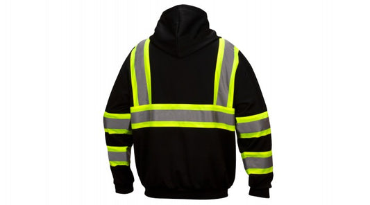 Pyramex Hi-Vis Weather-Resistant Zip-Up Sweatshirt