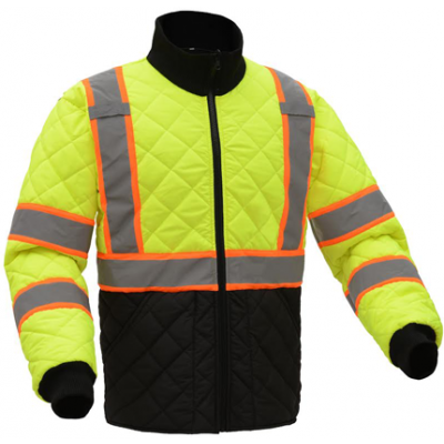 GSS Lightweight Quilted 2-Tone Hi-Vis Safety Jacket