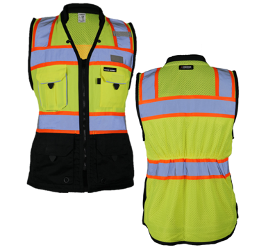 Kishigo Black Series Class 2 Women's Surveyor Safety Vest