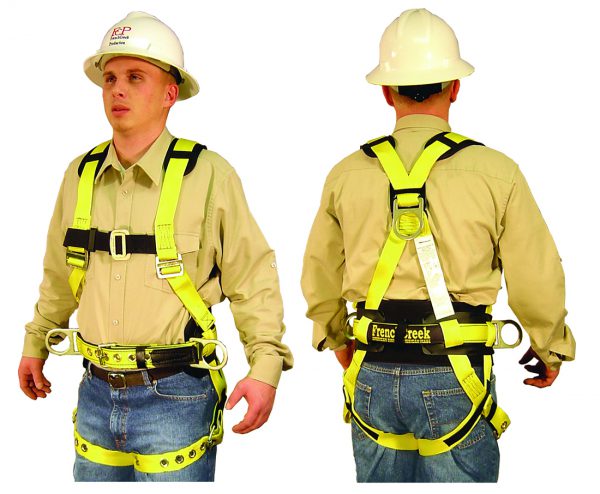French Creek Full Body Safety Harness with Shoulder Pads and Hip Positioning D-Rings