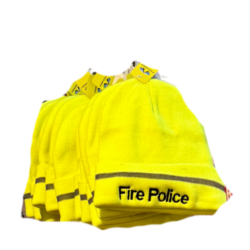 Neon Yellow Embroidered Reflective Beanie