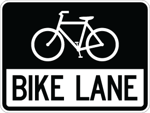 Bike Lane - R3-17 - 24" x 18"