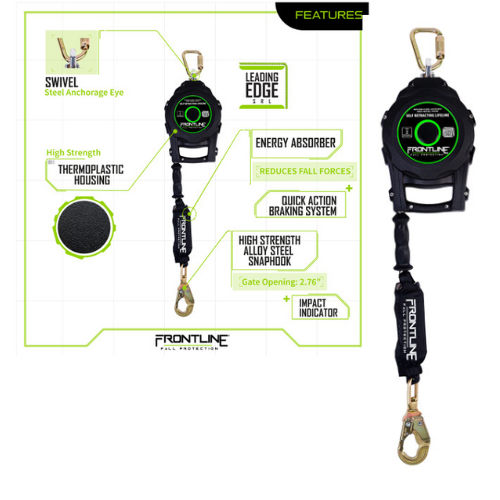 Frontline RPGCLE 50 Leading Edge Cable Single-Leg Self-Retracting Lifeline