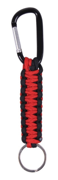Rothco Thin Red Line Keychain with Carabiner