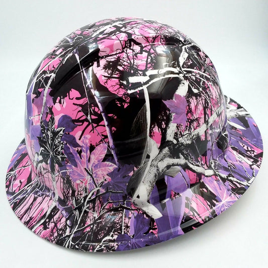 Women’s – Full Brim Pink Camo Hard Hat