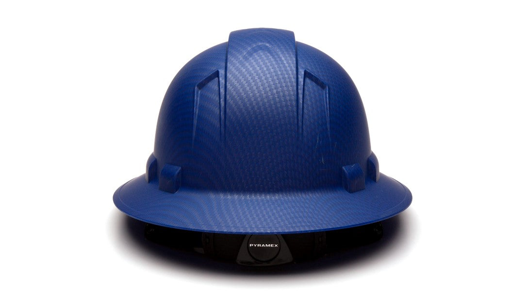 Ridgeline Hydro-Dipped Full Brim Hard Hat – Matte Blue Graphite Pattern