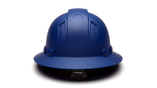 Ridgeline Hydro-Dipped Full Brim Hard Hat – Matte Blue Graphite Pattern