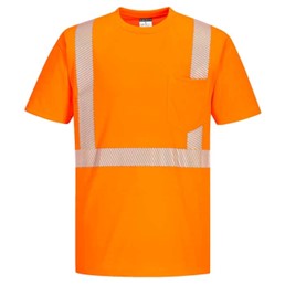 Portwest Class 2 Hi-Vis Orange Short Sleeve T-Shirt