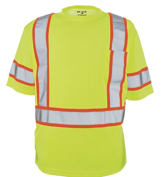 Class 3 Hi-Vis Birdseye Microfiber T-Shirt