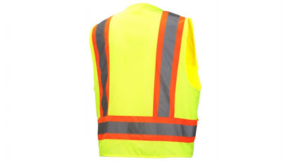 Pyramex Class 2 Hi-Vis Two-Tone Safety Vest with Clear ID Pocket