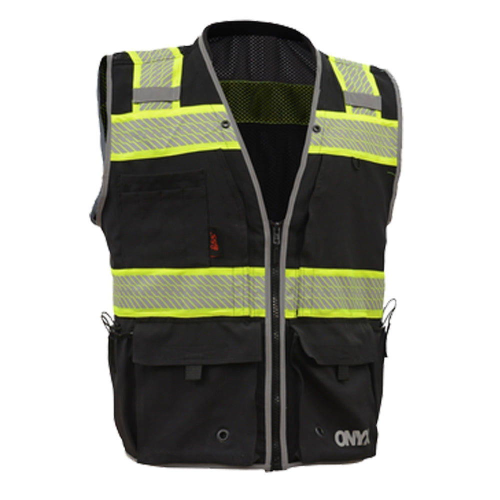 ONYX Hi-Vis Ripstop Surveyor Safety Vest with Teflon Shield+