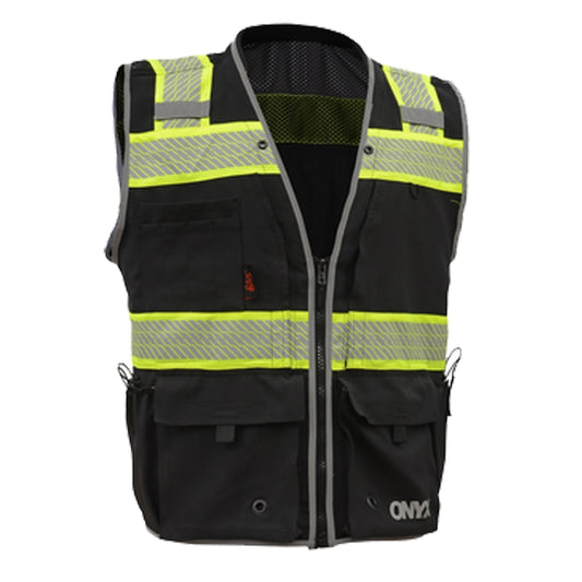 ONYX Hi-Vis Ripstop Surveyor Safety Vest with Teflon Shield+