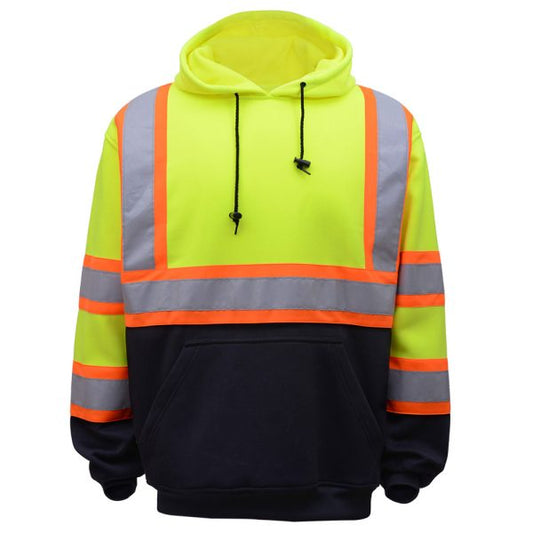 GSS Class 3 Hi-Vis Two-Tone Fleece Pullover Sweatshirt