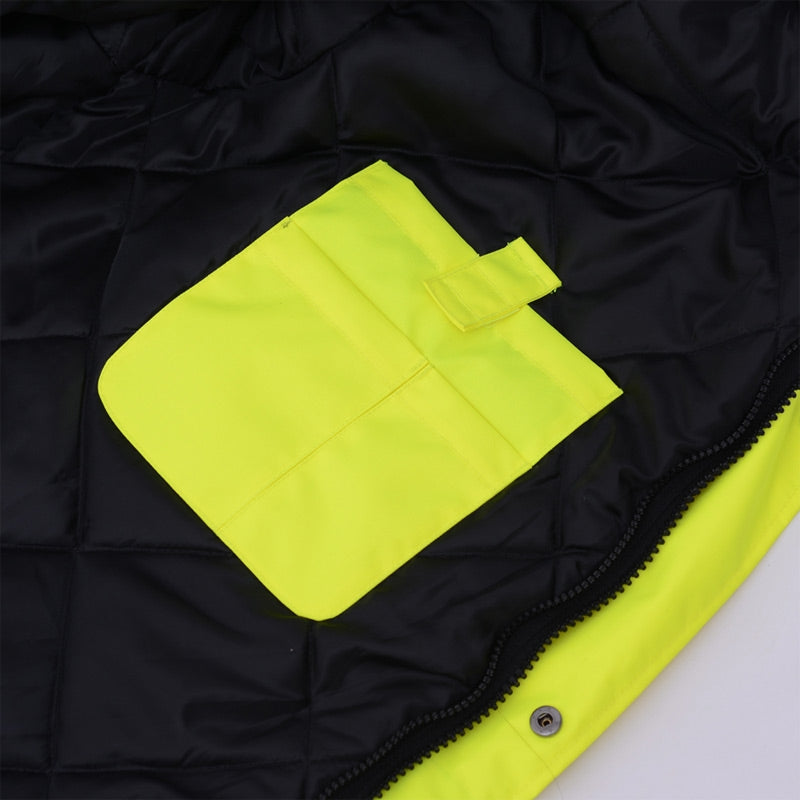 GSS Safety 3-in-1 Hi-Vis Ripstop Safety Parka with Fleece Liner