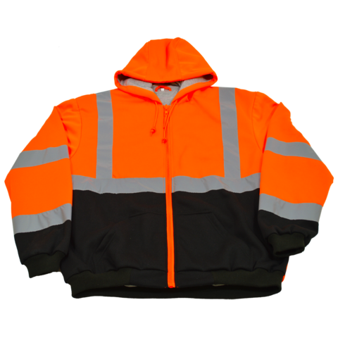 Petra Roc Class 3 Hi-Vis Hooded Fleece Sweatshirt with Thermal Liner