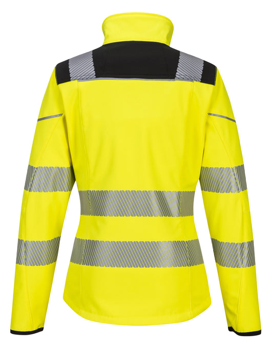 PW3 Hi-Vis Women's Softshell Jacket | Class 2 | ANSI/ISEA 107 Type R & P