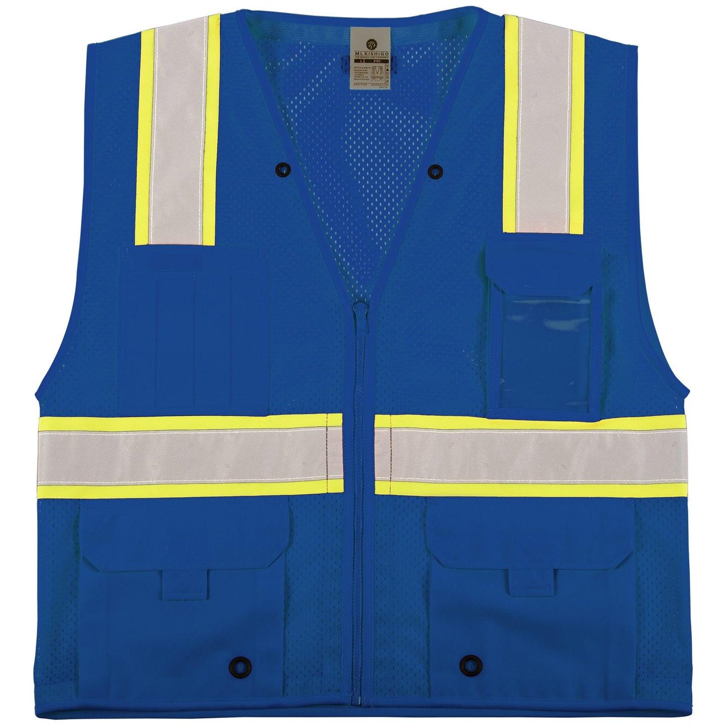 ML Kishigo Enhanced Visibility Blue Mesh Safety Vest
