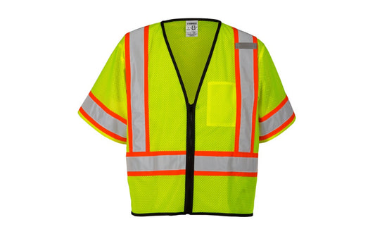 Kishigo Class 2 Single Pocket Contrasting Mesh Safety Vest