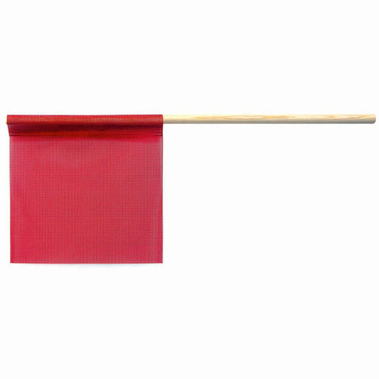 18" Red Mesh Staff Flag