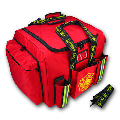 Lightning X LXFB20 Step-In Turnout Gear Bag – Rigid Padded, Reinforced Bottom, Red
