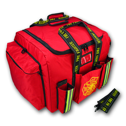 Lightning X LXFB20 Step-In Turnout Gear Bag – Rigid Padded, Reinforced Bottom, Red
