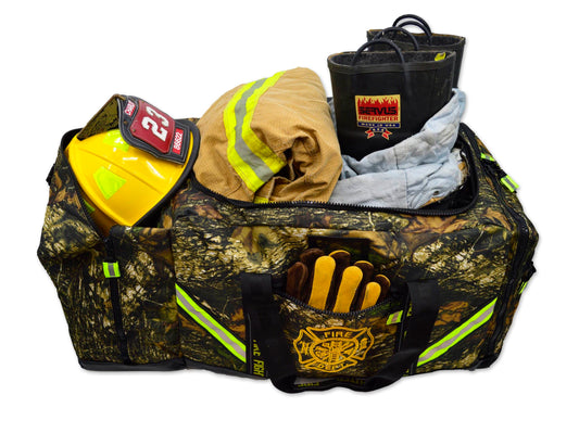 Lightning X Camouflage 3XL Firefighter Step-In Gear Bag with Helmet Compartment