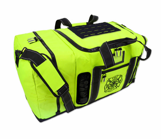 Lightning X Quad Vent Step-In Turnout Gear Bag – Hi-Vis Fluorescent Yellow