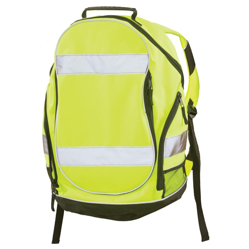 Hi-Vis Reflective Backpack – First Responder & Safety Crew Gear Bag