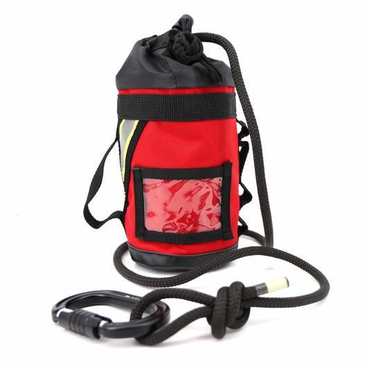 Lightning X Personal Escape Rope Bag – Firefighter Bail-Out Kit with NFPA Rope & Carabiner