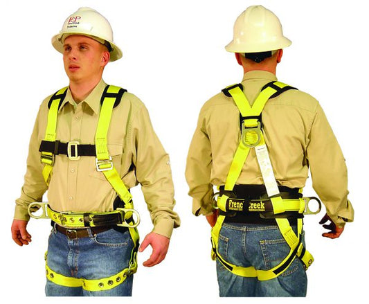 French Creek Full Body Safety Harness with Shoulder Pads and Hip Positioning D-Rings