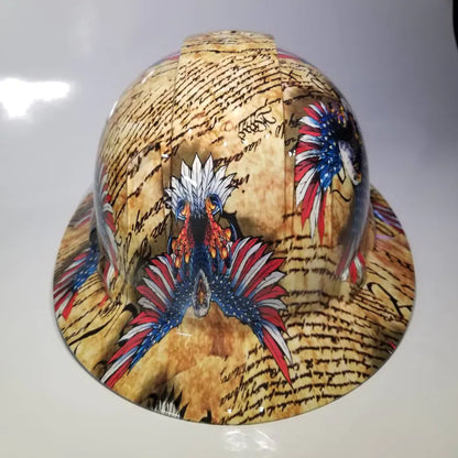 Full-Brim-Constitution-american-eagle-hard-hat-with-4-point-ratchet-suspension/