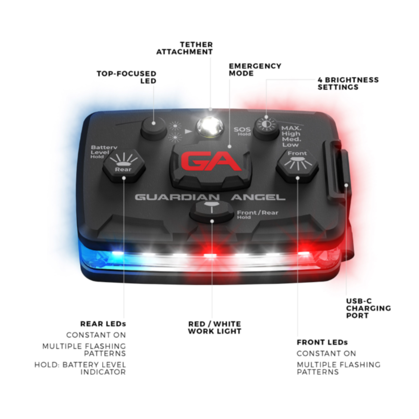 Guardian Angel Elite Series Wearable Safety Light