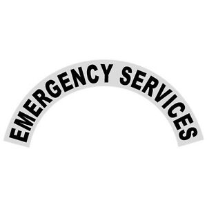 Emergency Services Helmet Crescent - Reflective Helmet Decal