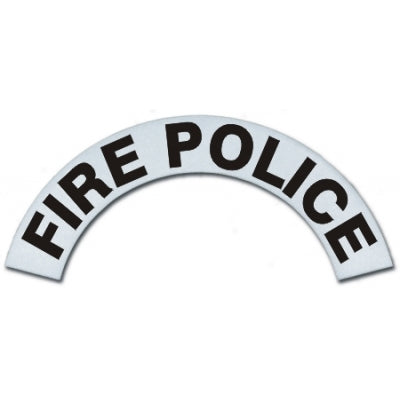 Fire/Police Helmet Crescent – Reflective First Responder Helmet Decal