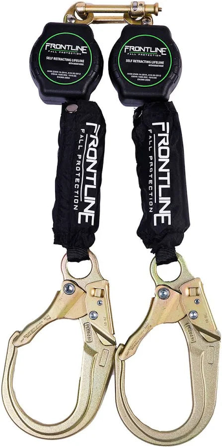 Frontline RPA062R Aramid Fiber Twin-Leg 6 ft Self-Retracting Lifeline