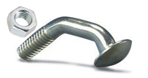 2-Inch Corner Bolt with Nut for Breakaway Square Sign Post Bases