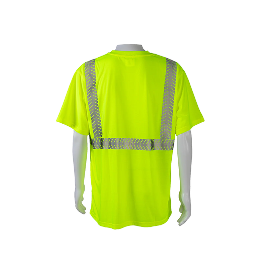 Class 2 Jersey Knit T-Shirt - Short Sleeve Comfort Stripe