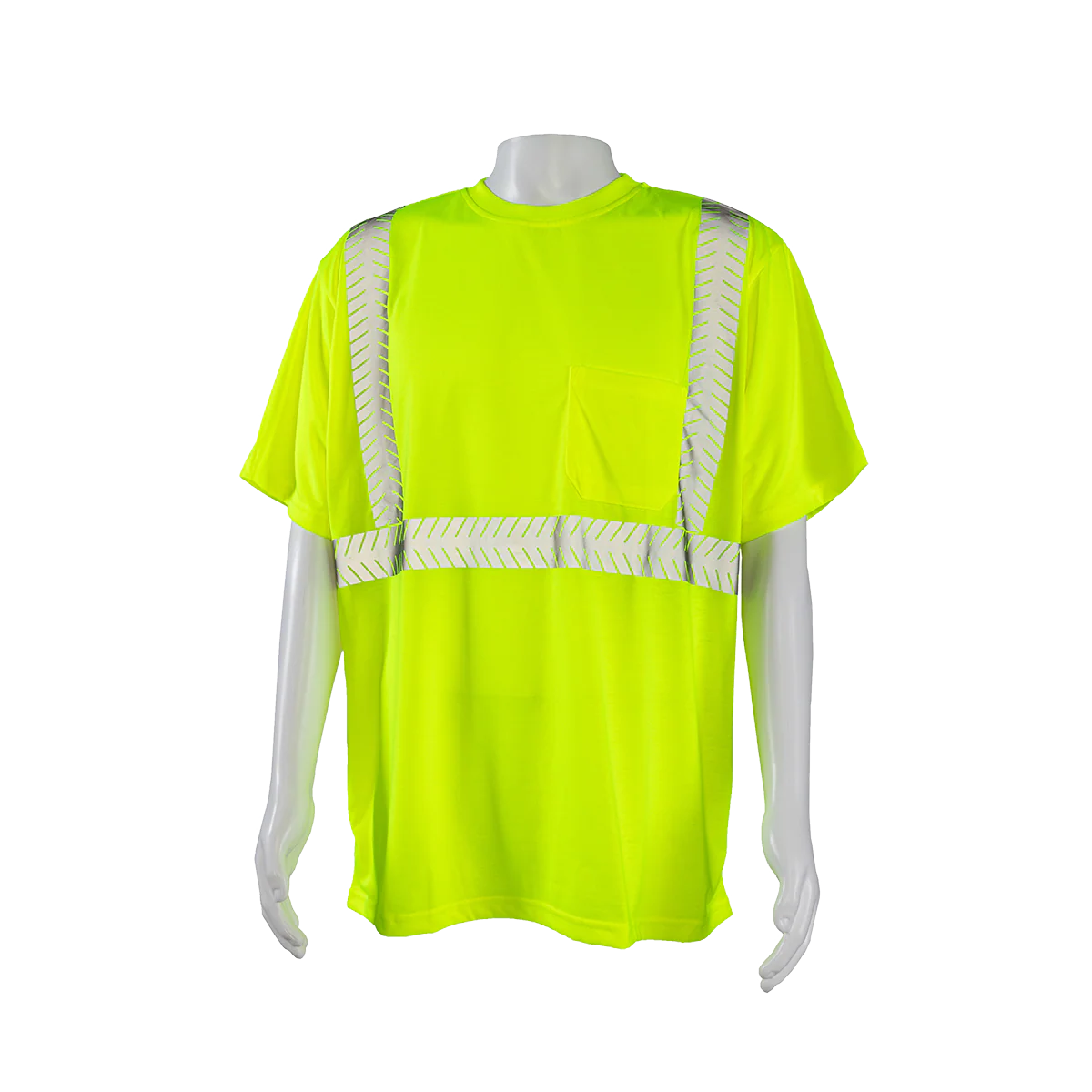 Class 2 Jersey Knit T-Shirt - Short Sleeve Comfort Stripe