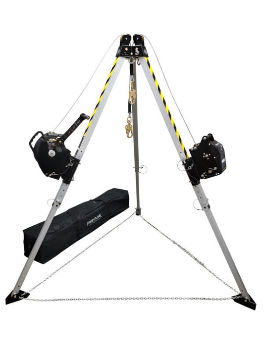 Frontline Megapod 7 ft Aluminum Confined Space Tripod with 60 ft Winch & 3-Way SRL