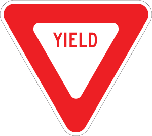 Yield - R1-2 - 24" x 24", Hi-Intensity