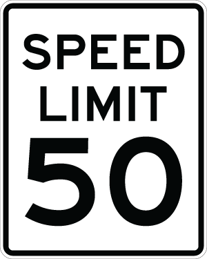 Speed Limit - R2-1 - 24" x 30", Hi-Intensity