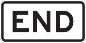 End Plaque - R3-9DP - 24" x 12"