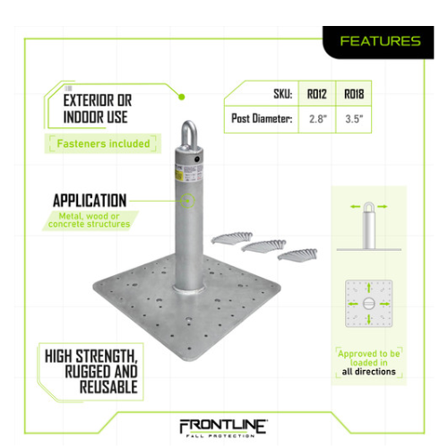 Frontline RO18 Commercial Roof Anchor