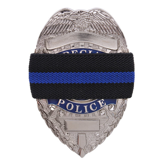 Rothco Thin Blue Line Mourning Band – Reflective Tribute Armband
