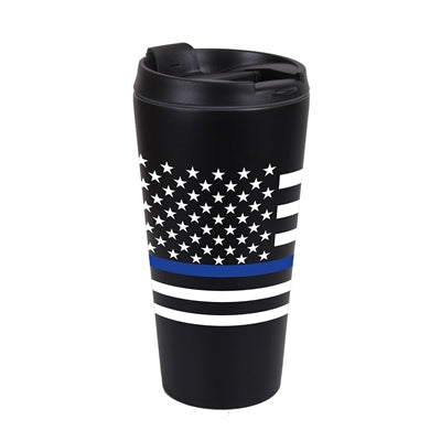 Rothco Thin Blue Line Travel Mug – Insulated First Responder Mug