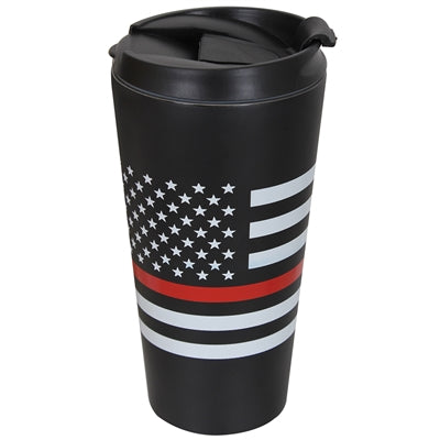 Rothco Thin Red Line Travel Mug – Insulated First Responder Drinkware