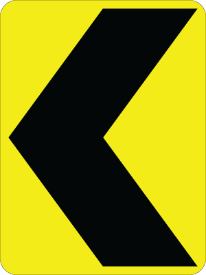 Chevron Alignment - W1-8 - 18" x 24"