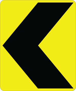 Chevron Alignment - W1-8 - 30" x 36"