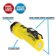 Nightstick Dual-Light Flashlight with Dual Magnets 3 AA